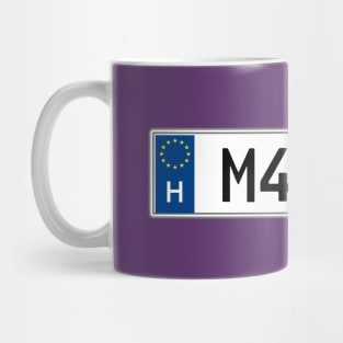 Hungary car registration plate Mug